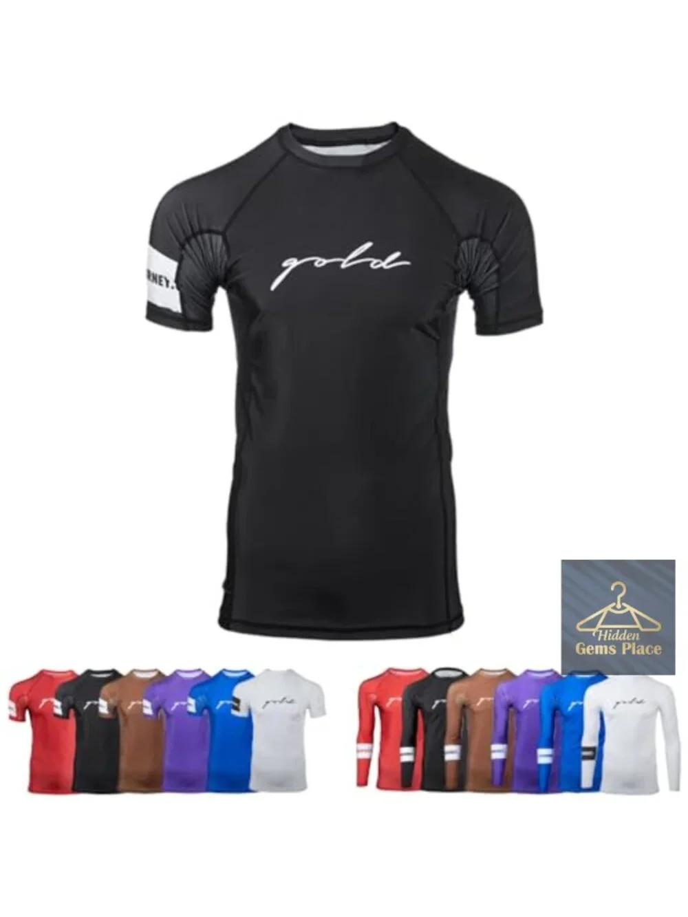 BJJ Rash Guard for Jiu Jitsu Training, IBJJF Approved, Short Sleeve, Polyester